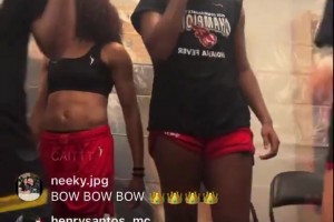 WNBA的妹子真会玩！狂热队夺得总裁杯后，对着镜头扭臀庆祝！